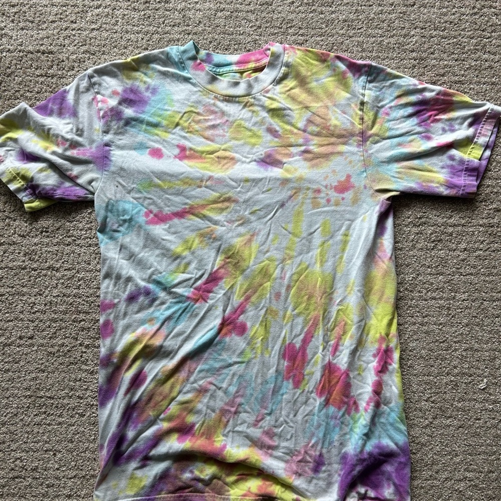 Multicolor Tie-Dye Men's Shirt